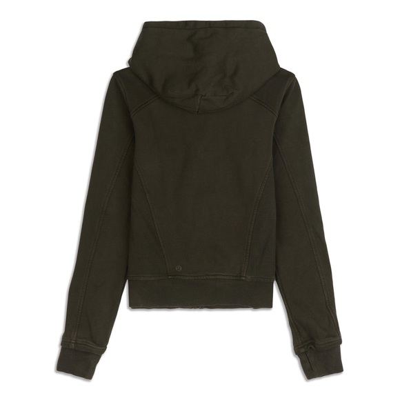 Lululemon Press Pause Jacket Dark Olive Size 6 - Picture 2 of 5